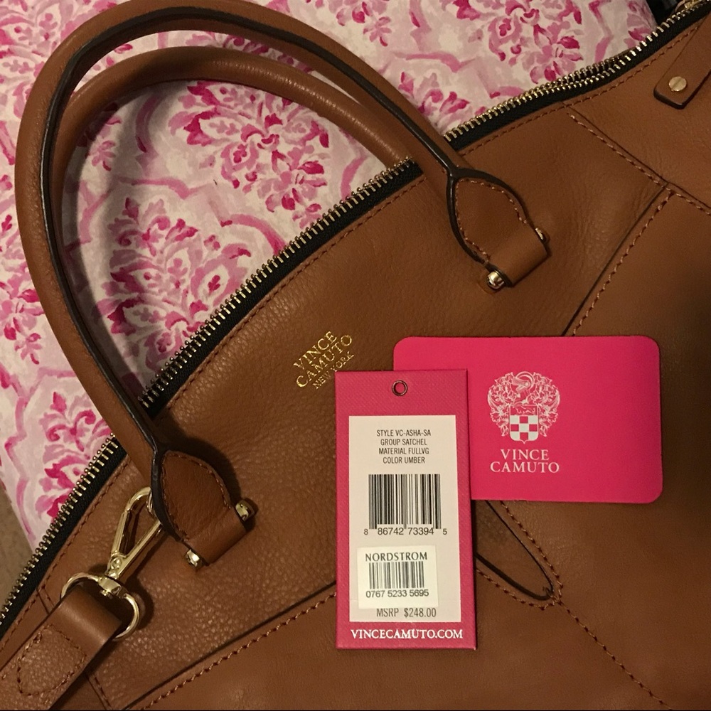 Vince Camuto Camel Satchel